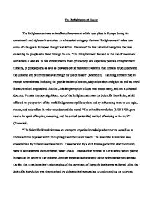 Thematic essay enlightenment