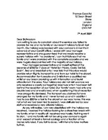 English essay formal letter