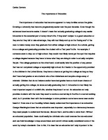 Value of education college essay