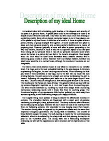 My dream house descriptive essay