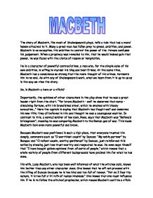 macbeth morality essay