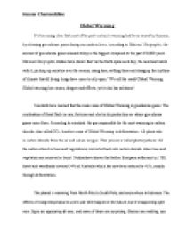 Essays about global warming cause and effect