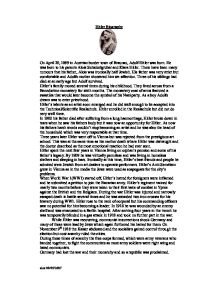 Hitler biography essay
