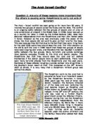Arab Israeli Conflict Essay