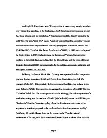 Cold war essay introduction