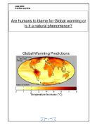 Global warming natural or man made essay