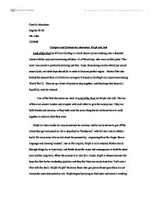 Lord of the flies ralph essay