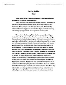 Lord of the flies paper