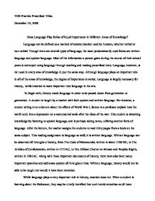 Introduction nonverbal communication essay