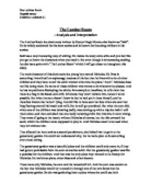 Thesis Examples In Literature