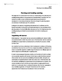 Planning and Enabling Learning Essay Sample