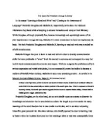 frederick douglass research paper outline