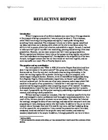Reflective – Group Work Essay