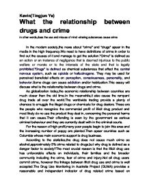 Do drugs cause crime essay