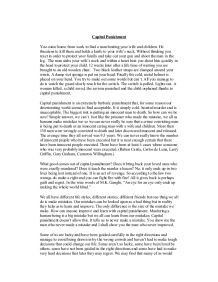 capital punishment essay pdf