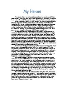 how to write a hero essay about my mom