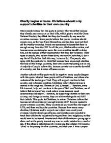 paragraph on charity its need and importance