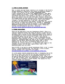 essay on global warming for students