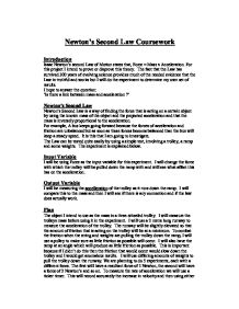 Реферат: Newtons Law Of Motion Essay Research Paper