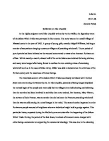 Реферат: The Crucible Essay Research Paper The witch