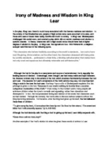 king lear analysis essay