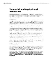 agricultural revolution essays