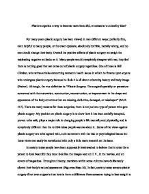 argumentative essay about cosmetic surgery